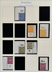 Gemeinschaftsausgabe, 1945/49, postfrische, überkomplette Sammlung ...