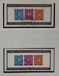 Gemeinschaftsausgabe, 1945/49, gest. kpl. Slg. mit Nr. 911/37 und ...