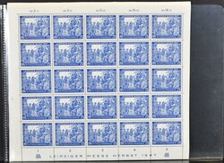 Gemeinschaftsausgabe, Partie von 22 postfrischen Bogen, dabei zweimal ...