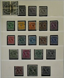 Bizone, 1945/49, gestempelte, von Nr. 1-110 kpl. Slg. auf ...