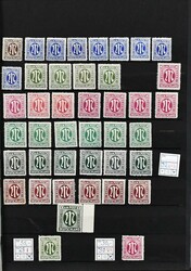 Bizone, 1945/1949, meist postfrische Slg. mit 200 AM-Post-Werten, ...