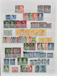 Bizone/Bund, 1945/1959, gestempelte Zusammenstellung nur mittlerer ...