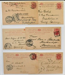 Großbritannien, Zusammenstellung mit etlichen älteren Ganzsachen ...