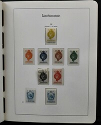 Liechtenstein, 1912/2000, umfangreiche, hauptsächlich gestempelte ...