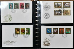 Liechtenstein, Slg. Schmuck-FDCs, sowie diverse postfr. und gest. ...