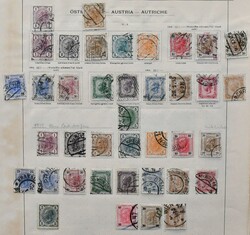 Österreich, 1890/1938, umfangreiche Slg. von rund 1200 Werten, auf ...
