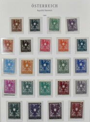 Österreich, 1945-2001, postfrische Sammlung, u.a. mit Nr. 984-87, ...