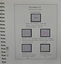 Schweiz, Automatenmarken, interessante Spezialsammlung auf 115 Seiten ...