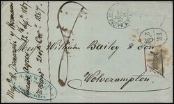 "Argentinien-England/Frankreich", 1860/67, zwei Briefe (einer etwas ...