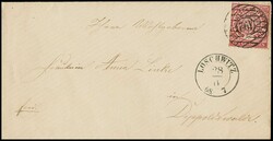 "192" nebst K2 "Loschwitz" klar nachverwendet auf Couvert mit ...