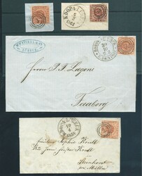 "3" nebst K.D.O.P.A.-K1 bzw. der seltene Zug-K2 von Lübeck, auf zwei ...