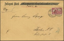 Fünf bessere Belege: R-Brief mit Nr. 87II u. 99, Wertbrief mit Nr. ...