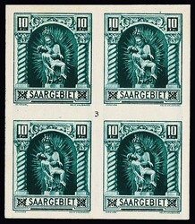 10 Fr. blaugrün, Essay im kleineren Format (der Nr. 102) im ...