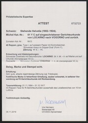 40 C. grau als gute Einzelfrankatur auf eingeschriebener ...