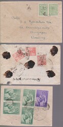 Nepal, 1936-64, sieben Briefe, zwei unfrankiert, fünf frankiert, u.a ...
