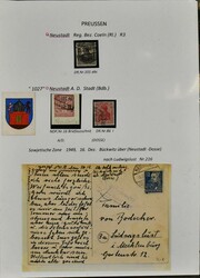 Altdeutschland, "Neustadt", Stempelsammlung der Orte "Neustadt", die ...