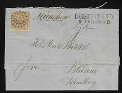 9 Kr. ockerbraun, breitrandiges Kabinettstück mit Plattenfehler ...