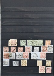 "Danzig"-Entwertungen auf NDP, Brustschilde und Deutsches Reich, ...