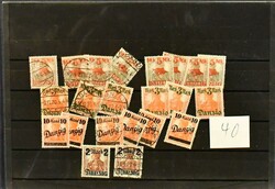 Danzig, interessante Partie inkl. Nr. 42 per acht, 43(2), 44(6), ...