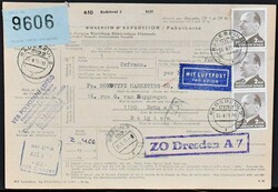 DDR, Partie von 36 Paketkarten der 1960er Jahre u. 70er Jahre, meist ...