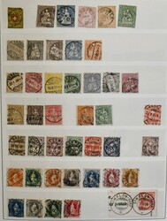 Schweiz, 1850-1997, gest. Slg. im Leuchtturm-Binder, die letzten ...