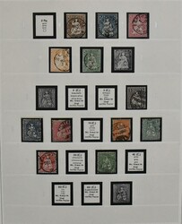 Schweiz, 1850/1959, Sammlung, beginnend mit Rayon Nr. 8, im ...