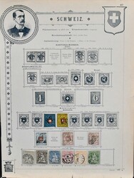 Schweiz, 1850-1882, fast ausschließlich gest. Slg. in etwas untersch ...