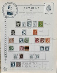 Spanien, 1850-1889, überwiegend gest. Slg. in etwas untersch. ...