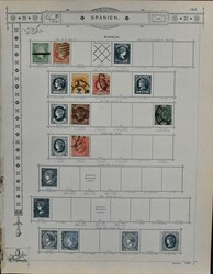 Spanien, 1850-1889, überwiegend gest. Slg. in etwas untersch. ...