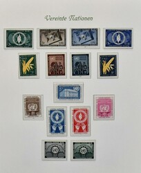 Vereinte Nationen, New York, meist postfrische Slg., anfangs wenige ...