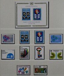 Vereinte Nationen, New York, postfr. Slg. ab 1965, mit u.a. 32 versch ...