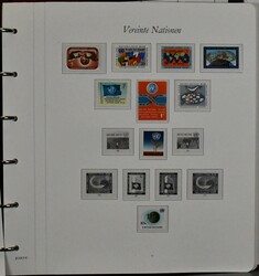 Vereinte Nationen, New York, postfr. Slg., von 1965-1982 kpl., inkl. ...