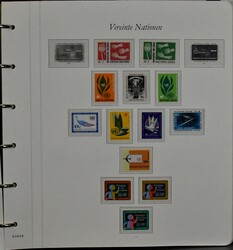 Vereinte Nationen, New York, postfr. Slg., von 1965-1982 kpl., inkl. ...
