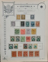 Guatemala, 1871-1886, Slg. in beiden Erhaltungen auf alten ...