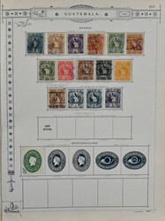 Guatemala, 1871-1886, Slg. in beiden Erhaltungen auf alten ...