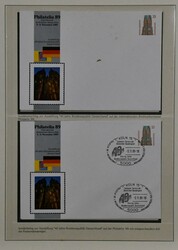 "40 Jahre Bundesrepublik", postfrische, durch einige Belege ...