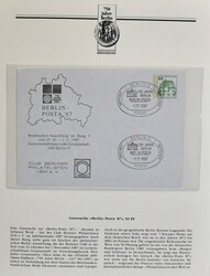 "750 Jahre Berlin", Abo-Sammlung, postfrisch und auf Briefen/Belegen, ...