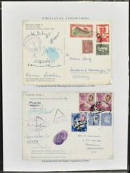 "Berge", Slg. von 13 Himalaya-Expeditionskarten, meist versch. wie ...