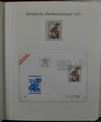 Europäisches Denkmalschutzjahr 1975, Sammlung, postfr. und auf FDCs, ...