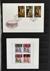 Gemälde, etwas postfr, meist gest. Slg. von 1900 Werten, sowie 140 ...