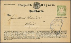 Ganzsachenkarte 2 Kr. grün (links Bugspur und typischer Aktenspieß) ...