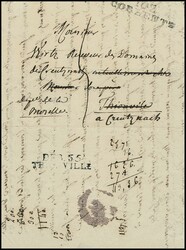 "Thionville", 1810, seltener schwarzer Deboursé-L2 "DÉB 55 ...