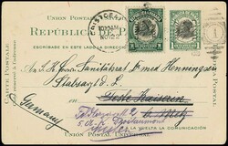 Deutsche Interniertenpost im 1. Weltkrieg, Karte aus Panama 1915 mit ...