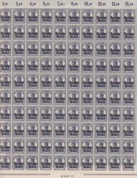 15 C. a. 15 Pfg., Variante I (sign. Hey) und II, sowohl Platten- als ...