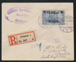 1 Fr. 25 C. (nebst 50 C.), sowie 2 Fr. 50 C., gute Type IIB, auf zwei ...