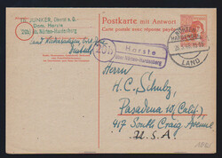 Ganzsachen-Doppelkarte 30 Pfg. Arbeiter gebraucht ab ...