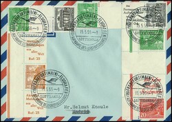 10 und 20 Pfg. Bauten, senkrechter ...