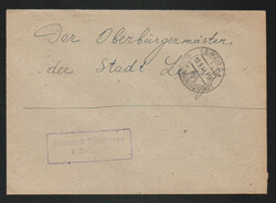 Leipziger Botenpost, 10.9.45, seltener portofreier Brief zwischen der ...
