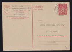 Auslands-Ganzsachenkarten 20 Pfg. Bauten, beide Karten ...