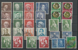 Zusammenstellung besserer gest. Ausgaben der 50er Jahre inkl. Nr. ...